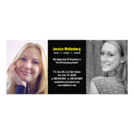 ブラックパネルダブルヘッドショット ラックカード