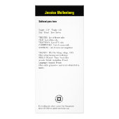 ブラックパネルダブルヘッドショット ラックカード (裏面)