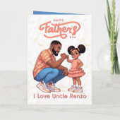 ブラックパパとドーターフィフストバンプオレンジ&ブルー カード (裏面)