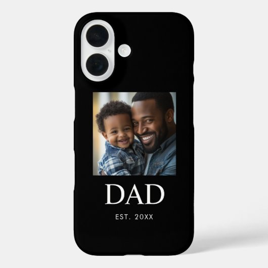 ブラックパパになった年 スクリプトフォト Case-Mate iPhoneケース (裏面)