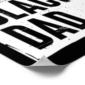 ブラックパパニューパパ父の日ギフトアフリカのアメリカ ポスター (角)