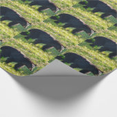 ブラックパパベアラッピング紙 ラッピングペーパー (角)