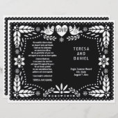 ブラックパペル結婚ピカドのフィエスタ折り畳みプログラム (正面/裏面)
