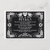 ブラックパペル・ピカドは鳥結婚の詳細を愛する エンクロージャーカード (正面)