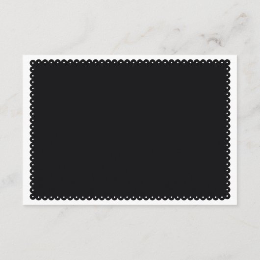 ブラックパペル・ピカドは鳥結婚の詳細を愛する エンクロージャーカード (裏面)