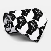 ブラックパワーの握りこぶしのファッション ネクタイ (ロール)