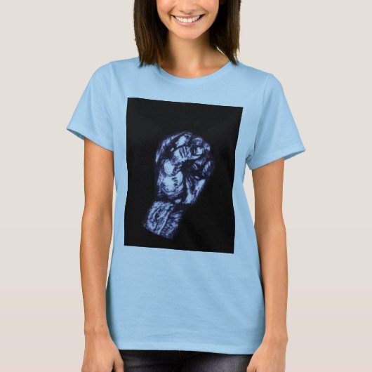 ブラックパワーの握りこぶし Tシャツ (正面)