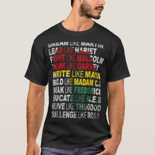 ブラックパワーシャツ歴史月間アフリカ系アメリカ人P Tシャツ