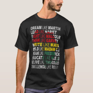 ブラックパワーシャツ歴史月間アフリカ系アメリカ人P Tシャツ