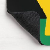 ブラックパワーパンアフリカ国旗 マウスパッド (コーナー)