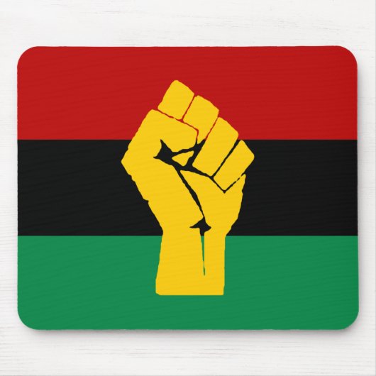 ブラックパワーパンアフリカ国旗 マウスパッド (正面)