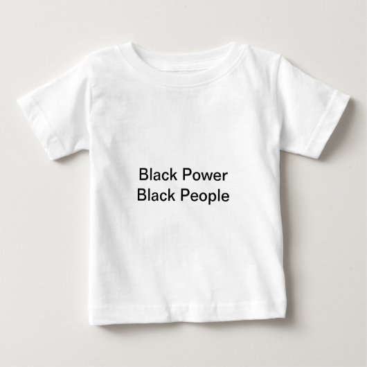 ブラックパワーブラックピープルTシャツ ベビーTシャツ (正面)
