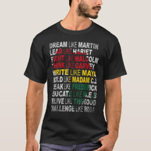 ブラックパワー歴史月間アフリカ系アメリカプライド Tシャツ