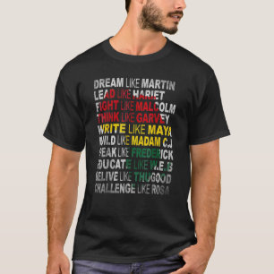 ブラックパワー歴史月間アフリカ系アメリカプライド Tシャツ