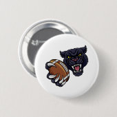 ブラックパンサーのアメリカン・フットボールのマスコット 缶バッジ (正面&裏面)