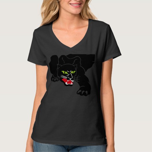 ブラックパンサーのカスタムのTシャツ Tシャツ (正面)