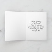ブラックパンサーのテーマの誕生日おめでとう兄弟 カード (内部)