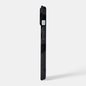 ブラックパンサーの毛皮と名前 iPhone 15ケース (左側面)