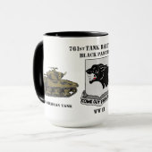 ブラックパンサーの761st大隊- MAシャーマンタンク マグカップ (正面左)