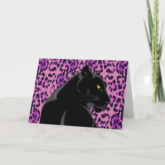 ブラックパンサーアートカード　中身は空白 カード (正面)