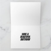 ブラックパンサーアート誕生日グリーティングカード カード (内部)