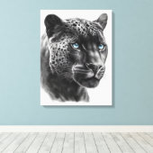 ブラックパンサーイラストレーション – 鉛筆スケッチキャンバス キャンバスプリント (インサイチュ (ウッドフロア))