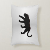 ブラックパンサーオンシルバー アクセントクッション (正面(垂直))