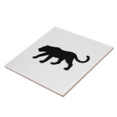 ブラックパンサーオンホワイト タイル (側面)