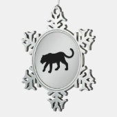 ブラックパンサークリスマス スノーフレークピューターオーナメント (右)