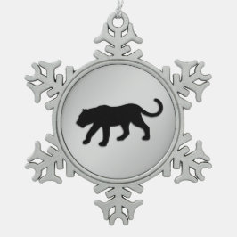 ブラックパンサークリスマス スノーフレークピューターオーナメント