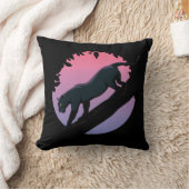 ブラックパンサージャングル動物 クッション (ブランケット)