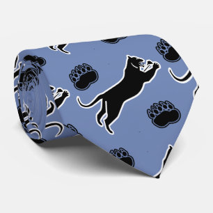 ブラックパンサーチームマスコットオン任意のカラーネクタイ ネクタイ