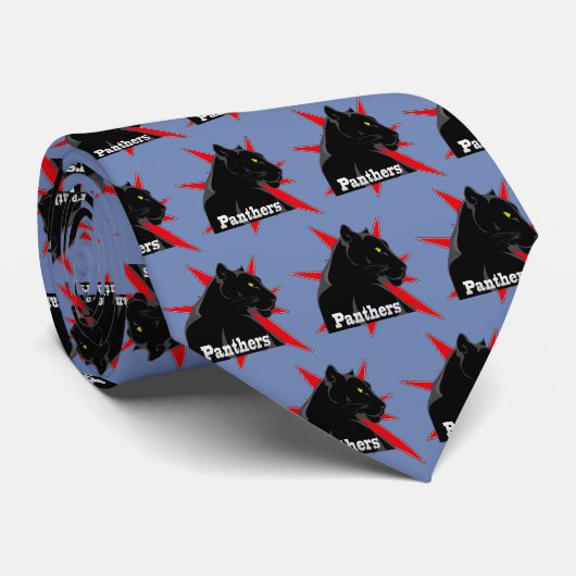 ブラックパンサーチームマスコットオン任意のカラーネクタイ ネクタイ (ロール)