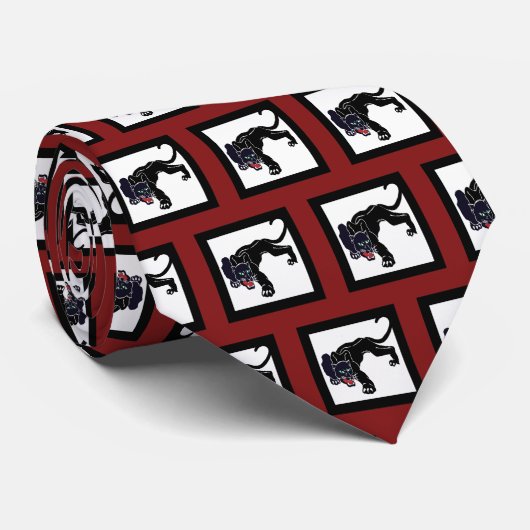 ブラックパンサーチームマスコットオン任意のカラーネクタイ ネクタイ (ロール)