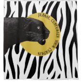 ブラックパンサーバイトシヨシダMug シャワーカーテン (正面)