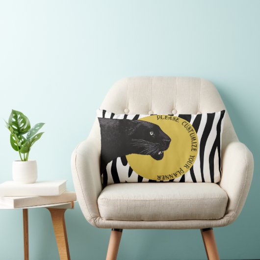 ブラックパンサーバイトシ吉田木 ランバークッション (椅子)