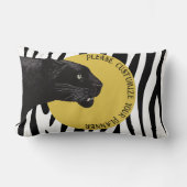 ブラックパンサーバイトシ吉田木 ランバークッション (正面)