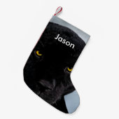 ブラックパンサーパンテラ スモールクリスマスストッキング (正面 (吊り時))