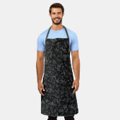 ブラックパンサープリント エプロン (着用した状態)