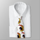 ブラックパンサーヘッドフレイムスポーツサッカーネクタイ ネクタイ (タイ)