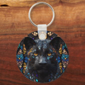 ブラックパンサーポートレートアクセント枕 キーホルダー (裏面)