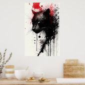 ブラックパンサーポートレート ポスター (キッチン)