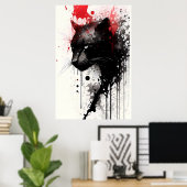 ブラックパンサーポートレート ポスター (ホームオフィス)