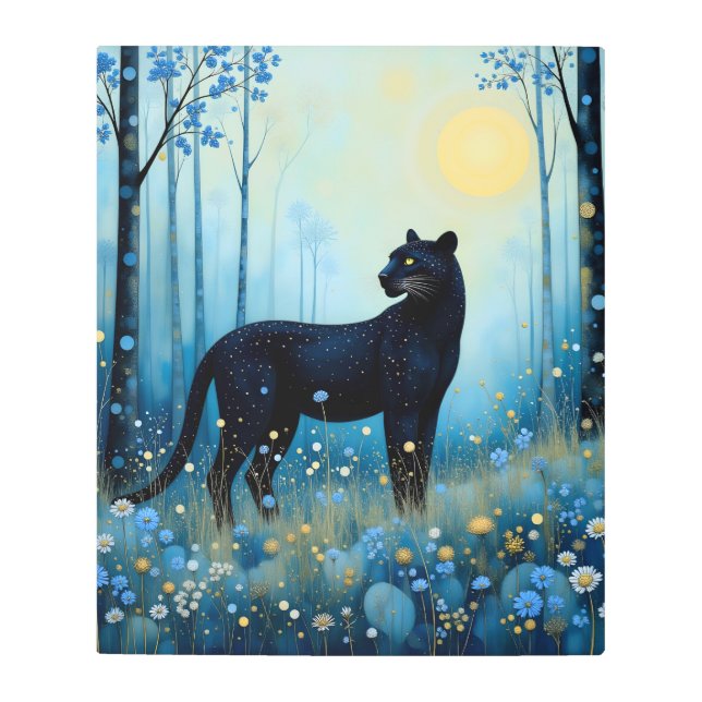 ブラックパンサーメタルアート メタルプリント (正面)