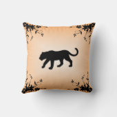 ブラックパンサーライトブラウンモホ クッション (裏面)