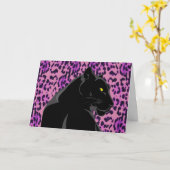 ブラックパンサー・アートカード（中身が白紙） カード (黄色い花)