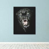 ブラックパンサー キャンバスプリント (インサイチュ (ウッドフロア))