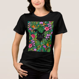 ブラックパンサー ジャングルの花とトロピカル・フォリア トライブレンドＴシャツ