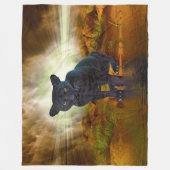 ブラックパンサー フリースブランケット (正面)