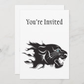 ブラックパンサー ブルーアイズ 招待状 (正面/裏面)